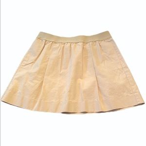 J. Crew khaki pleated skirt with pockets